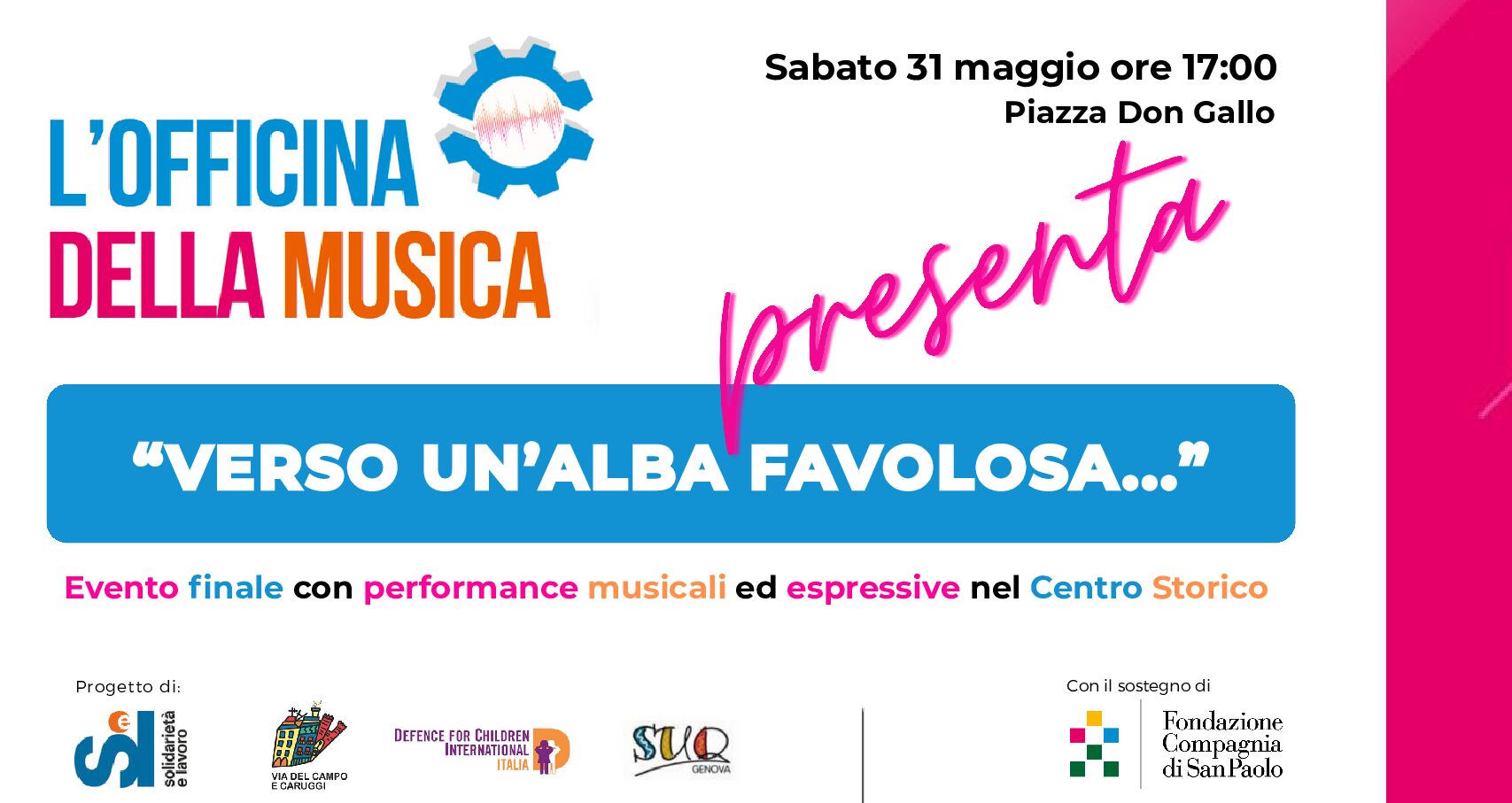 Ultimo appuntamento con l’Officina della Musica
